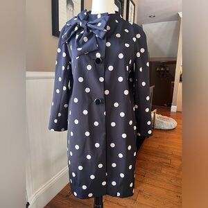 Kate Spade Dorothy Deco Dot Coat. Size S